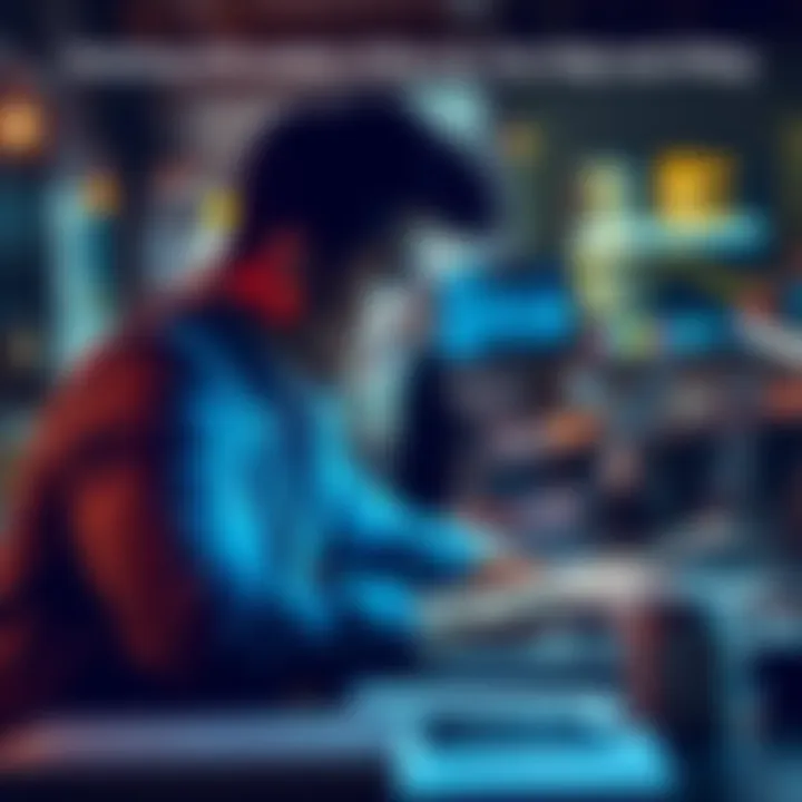 Individual looking for affordable crypto CPAs on a laptop