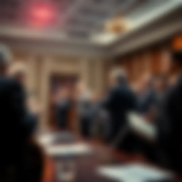 Members of the Senate Banking Committee casting their votes on the Clarity Act