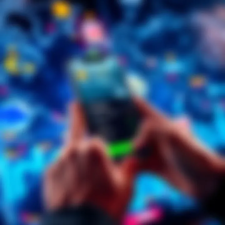 Sending Cryptocurrency Overseas A person using a smartphone to send cryptocurrency to an overseas vendor, showing a digital wallet on the screen with a map in the background.