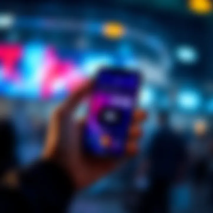 A person holding a smartphone displaying a phone number with a digital wallet icon, illustrating the concept of sending cryptocurrency without a wallet.