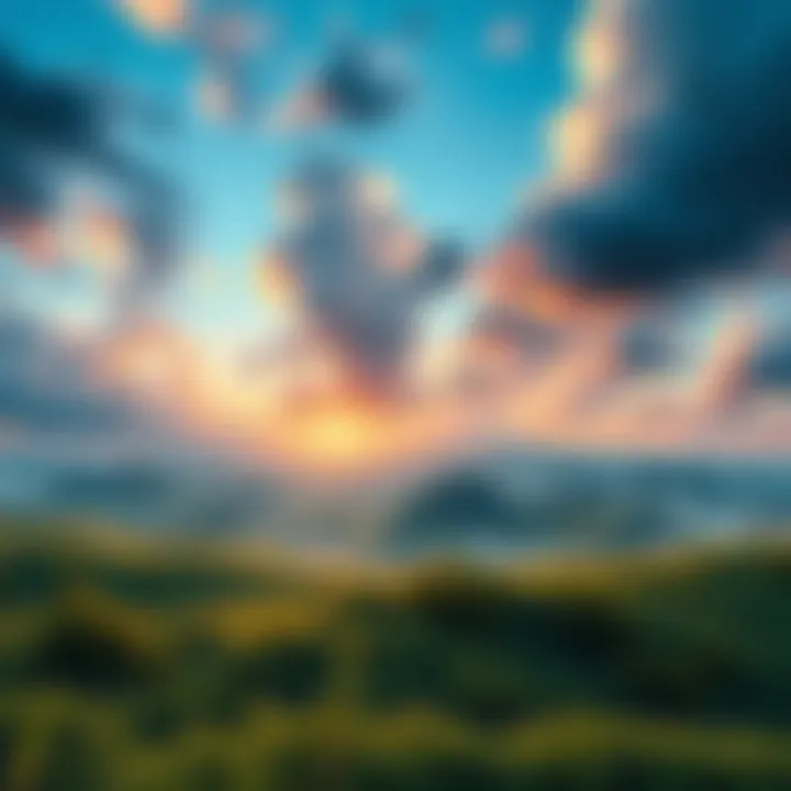 A peaceful nature scene representing tranquility during financial turbulence.