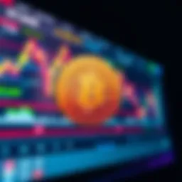 A close-up of SHIB cryptocurrency displayed on a computer screen with colorful graphics and charts, indicating its growth and community support