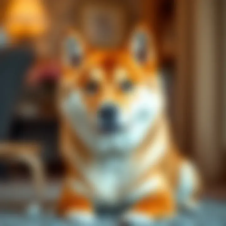 A Shiba Inu dog sitting and looking curiously at the camera, with a friendly expression