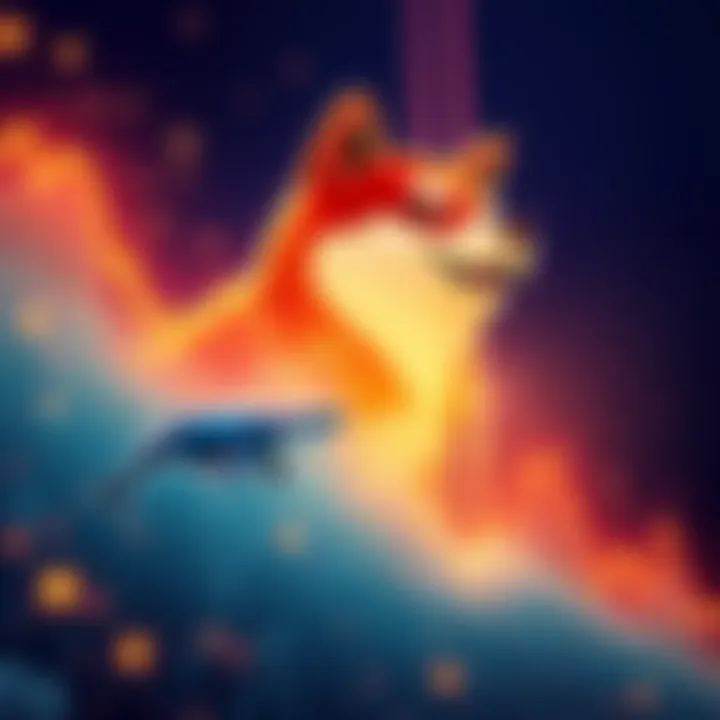 Graph showing a downward trend in Shiba Inu price alongside whale icons representing major holders selling off their tokens.