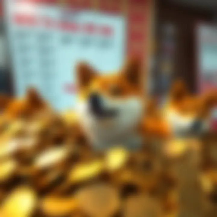 A graphic showing a pile of Shiba Inu tokens with a voting ballot in the background, symbolizing community support for a large purchase.