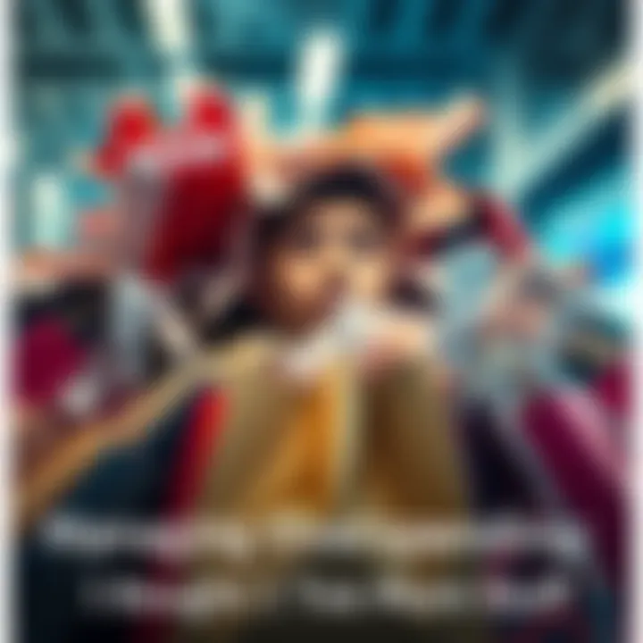 A person looks overwhelmed by overflowing shopping bags and receipts, representing the burden of overspending.