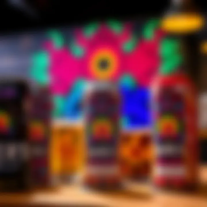 Crafting Creativity: The Art of Short's Brews A stunning display of Short's Brewing Companyβs unique craft beers, showcasing vibrant colors and intricate designs that reflect the creativity of the brewing process.