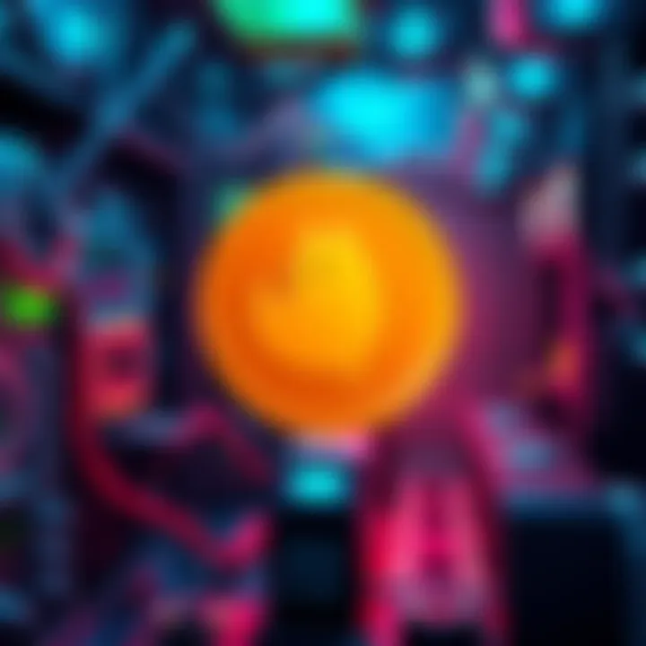 Shuttle Pharmaceutical logo with a Dogecoin symbol and mining equipment in the background
