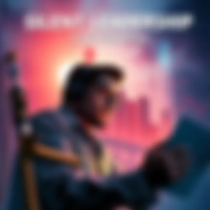 Silent Leadership: A Call for Action A concerned investor looking at a falling chart, symbolizing the lack of communication from the Kaspa team