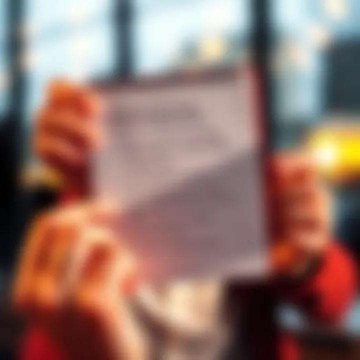 A person holding a notepad with bullet points, demonstrating clear and concise messaging