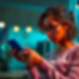 A single mother looks worried while checking her phone for a Cash App Bitcoin deal