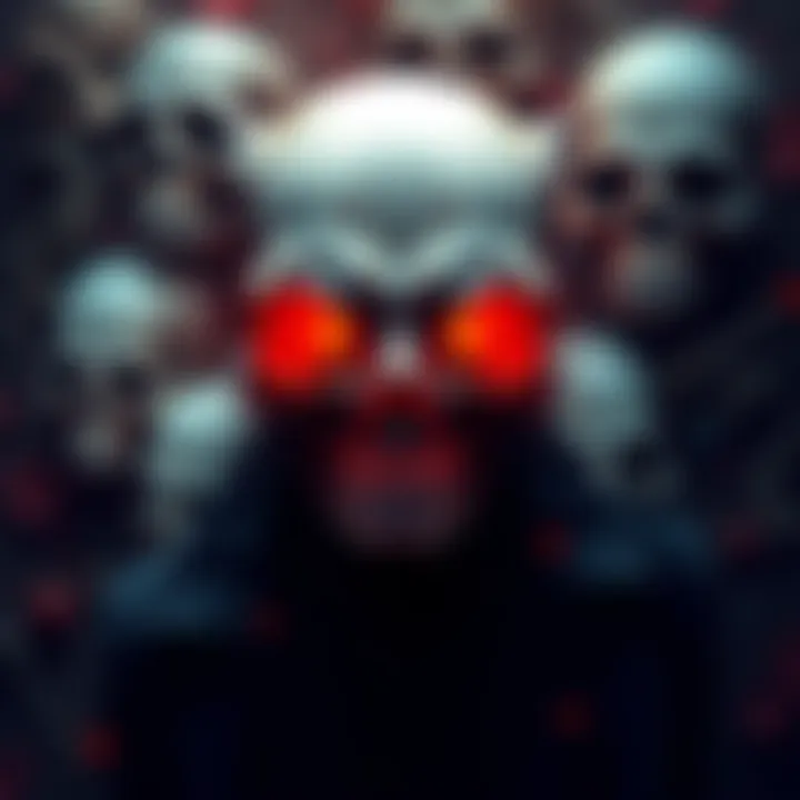 A collection of various skull designs in fashion and art, showcasing their cultural significance.