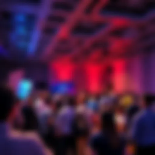 A presentation showcasing smart wallets designed for blockchain agent activities, featuring visuals of technology and interaction among participants.