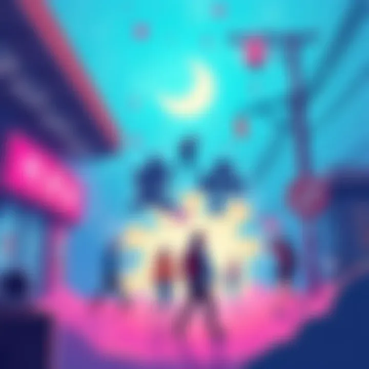 An illustration representing the So Wen movement, featuring symbols and elements related to the Sleepy Lite phenomenon, highlighting cultural shifts in a vibrant style.
