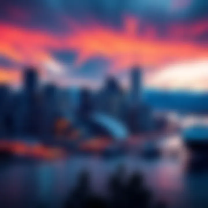 Navigating the Future of SOL Investments A digital representation of SOL's growth potential with a Canadian skyline in the background