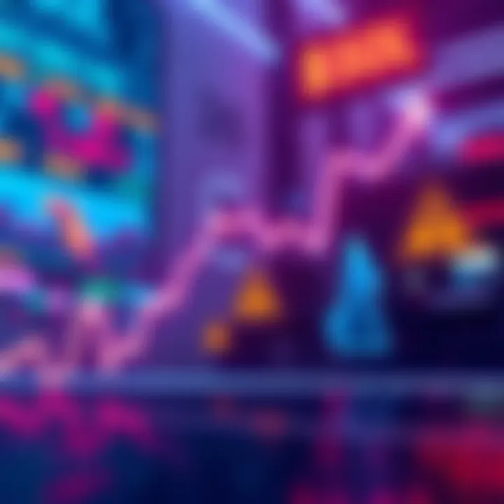 Graphic showing a downward trend in the price of $SOL, now at $86, with warning signs for traders