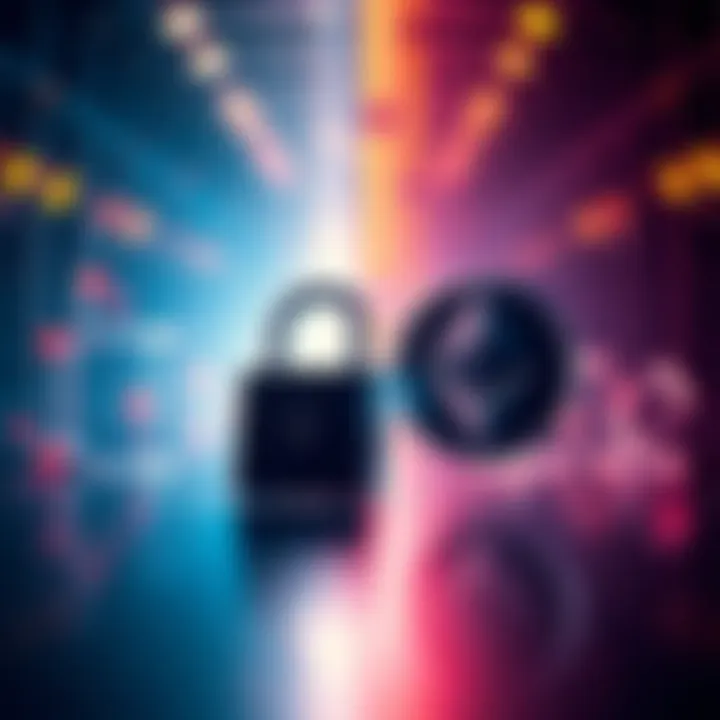 Visual representation contrasting the security features of SOL and ETH for USDC holdings