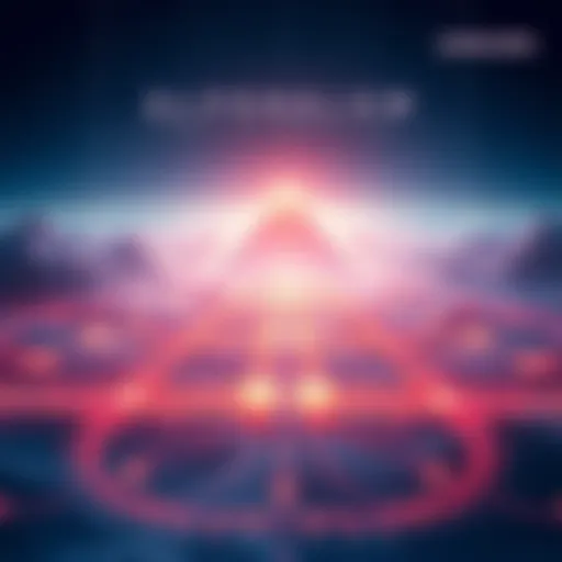 Visual representation of Solana's Alpenglow upgrade showcasing a network of nodes and validators with a focus on speed and efficiency