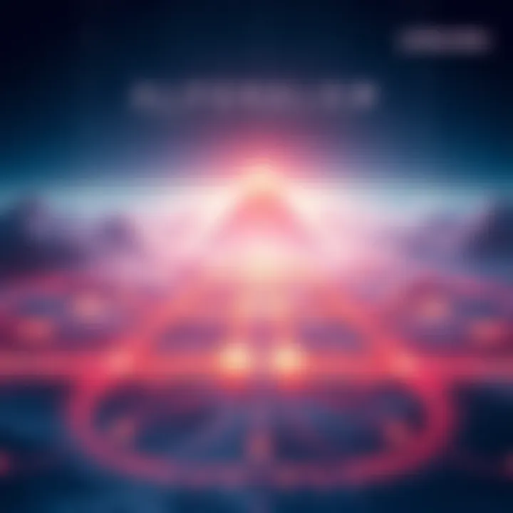 Visual representation of Solana's Alpenglow upgrade showcasing a network of nodes and validators with a focus on speed and efficiency