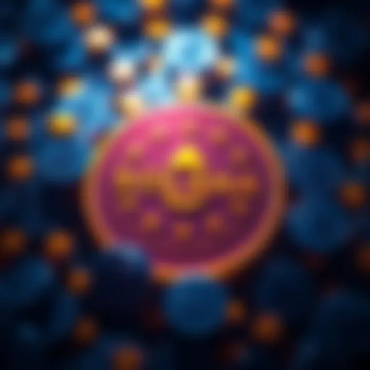 Solana logo surrounded by euro stablecoin symbols, illustrating its recent financial growth