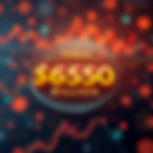 A graphic showing Solana's record stablecoin transactions, highlighting $650 billion processed, with a background of digital currency symbols and graphs.