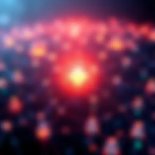 A visual representation of Solana's blockchain ecosystem showing interconnected nodes and community engagement.