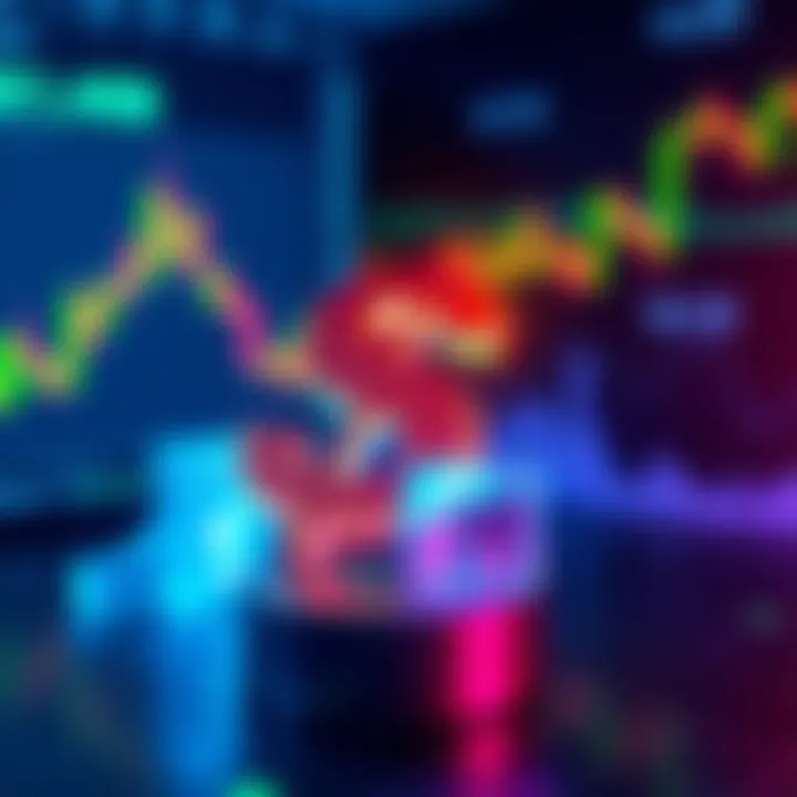 A graphic showing Solana's significant share of the DEX market with a dollar sign and trading charts in the background
