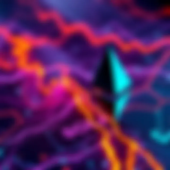 A visual representation showing Solana's logo ahead of Ethereum's logo, symbolizing the competition between the two blockchain platforms in developer engagement.