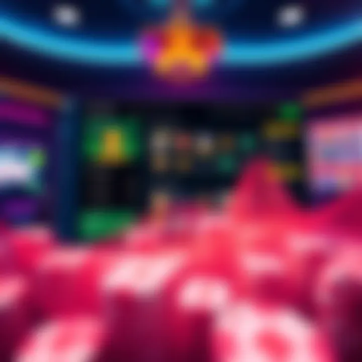 A screenshot of a user-friendly gambling dApp interface on the Solana blockchain showcasing games and transaction options.