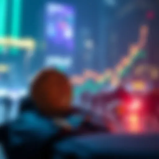 Graph showing a meme coin's value skyrocketing amid news of creators' arrest