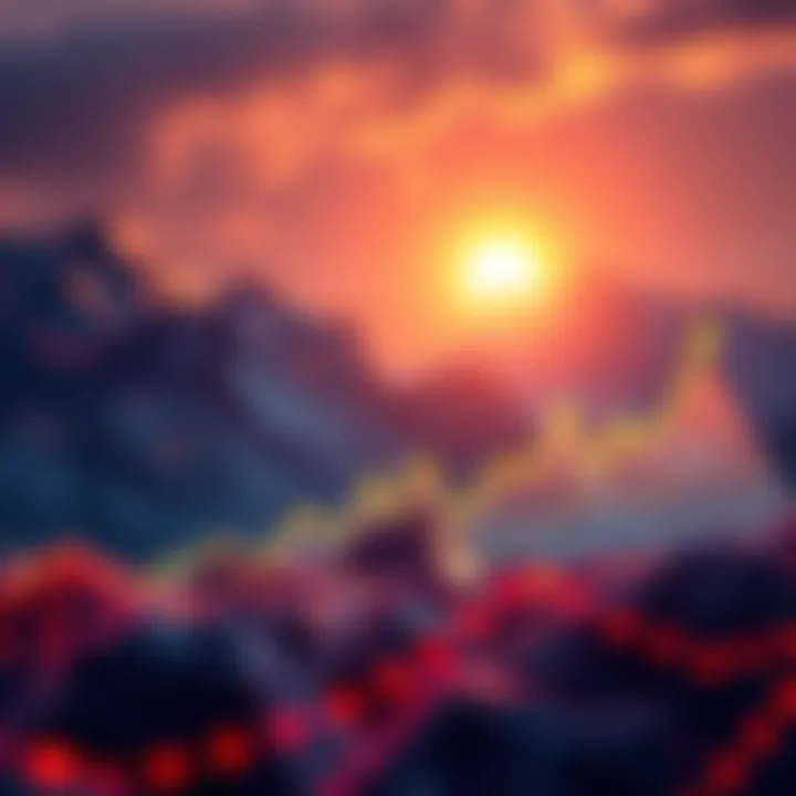 Graph showing the potential price trends of Solana leading up to 2030 with market data points