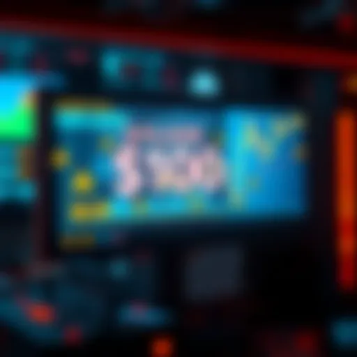 A digital chart showing Solana's price hitting $100 and then dropping to $20-$30, with warning symbols around it