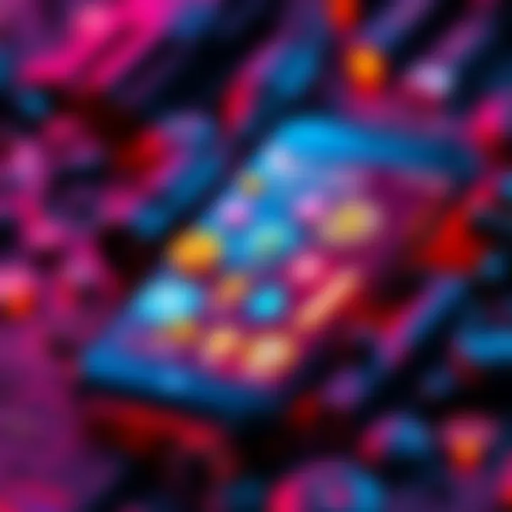 Solana Saga phone with crypto symbols A Solana Saga phone displaying various cryptocurrency symbols on its screen, symbolizing the challenge of integrating crypto payments in real life.