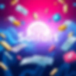 Illustration showing the Solfart logo with money symbols and Central Exchange icons to represent the successful presale and upcoming listings.