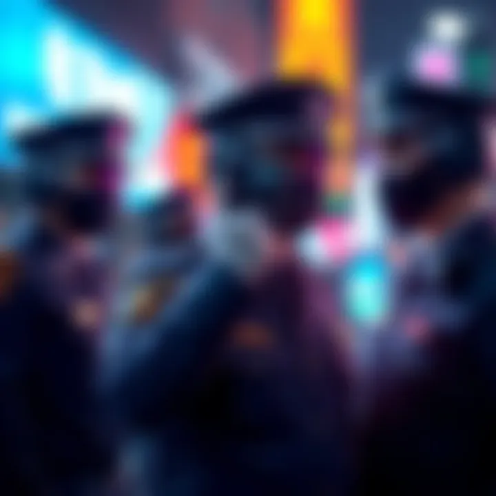 South Korean police officers respond to a security breach involving cryptocurrency, highlighting the risks of leaked information.