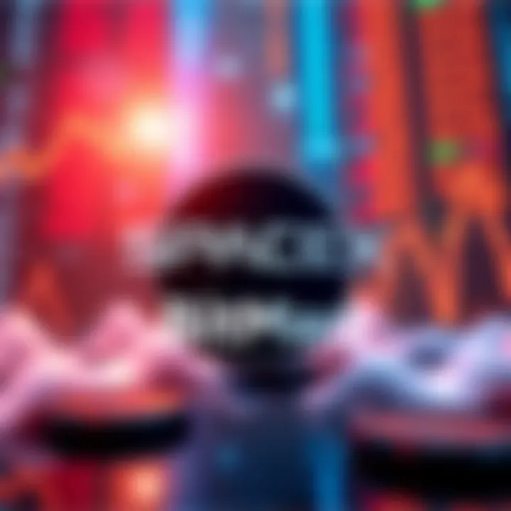 Graphic showing SpaceX logo and BitMart branding with stock market graphics in the background
