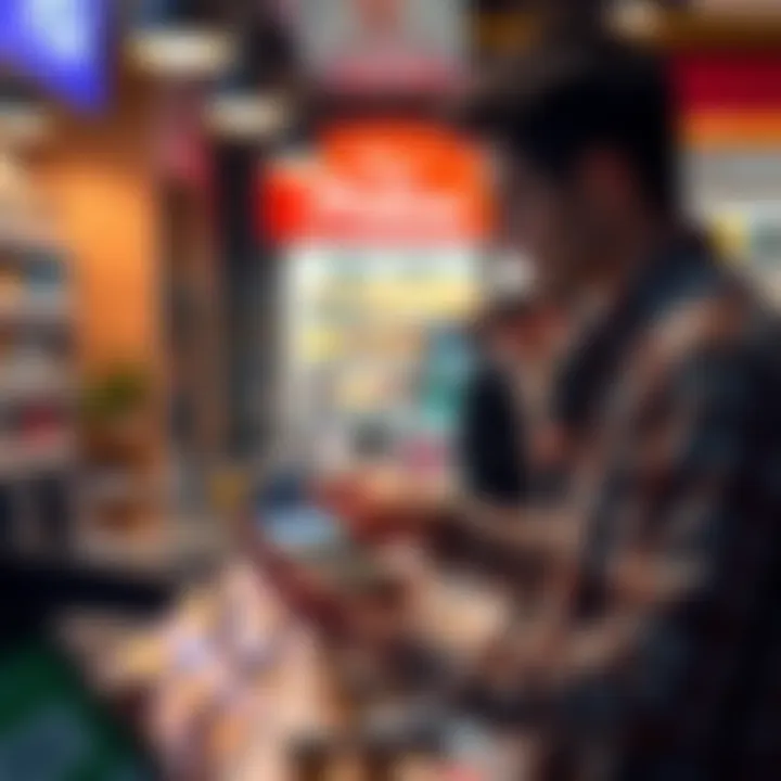 A person making a payment with a Solana wallet at a store, showcasing the use of stablecoins at Visa merchants