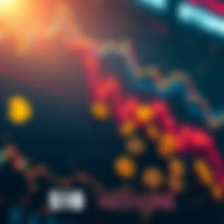 A visual representation of Spot Bitcoin ETFs suffering a significant loss, showing a downward trend in a graph with Bitcoin symbols fading away.