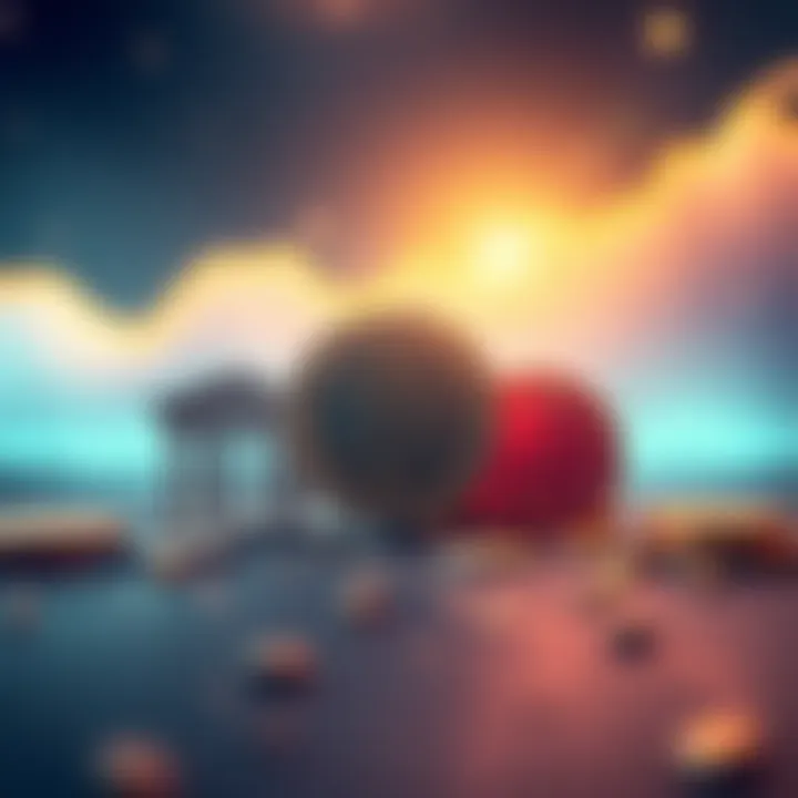 A visual comparison of stablecoins and traditional bank symbols, highlighting differences and trust aspects.