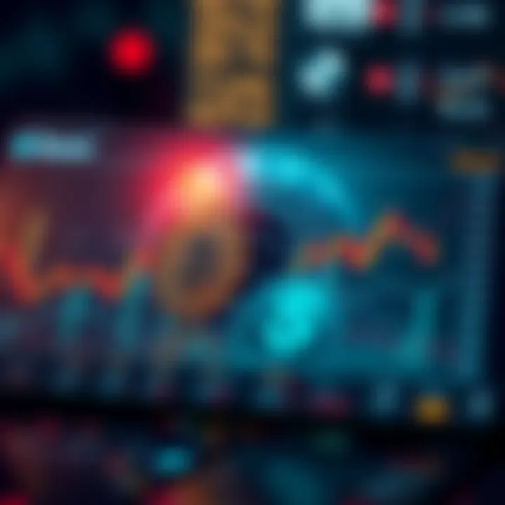 A graphic showing a digital coin with a dollar symbol, surrounded by a chart and a graph, representing stablecoins in the financial system