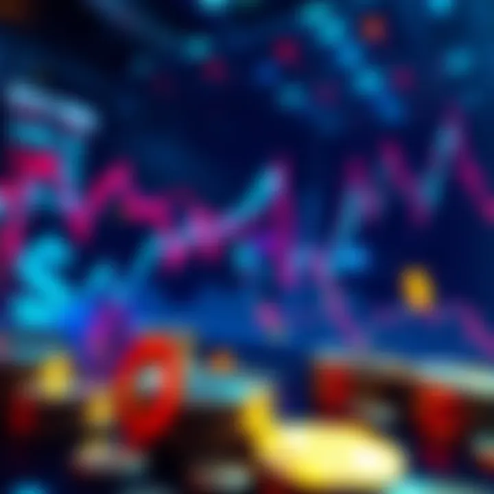 A visual representation of stablecoin issuers generating revenue from Ethereum investments, showcasing graphs and digital currency symbols.