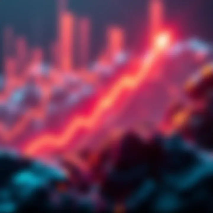 A graphic showing an upward trend in stablecoin market value, symbolizing growth in the cryptocurrency sector.