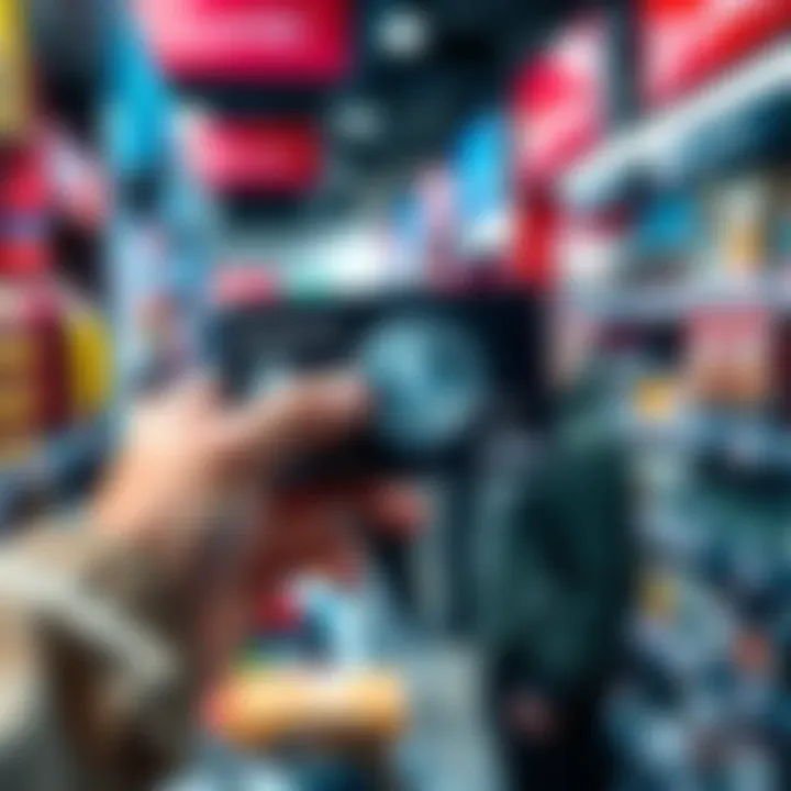 A stablecoin payment card being used for a transaction at a retail store, showcasing the integration of digital assets in commerce.
