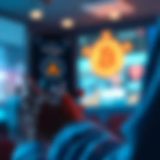 Staking Algorand on Pera Wallet A person using a smartphone to stake Algorand on the Pera wallet, showing a user-friendly interface and crypto icons.
