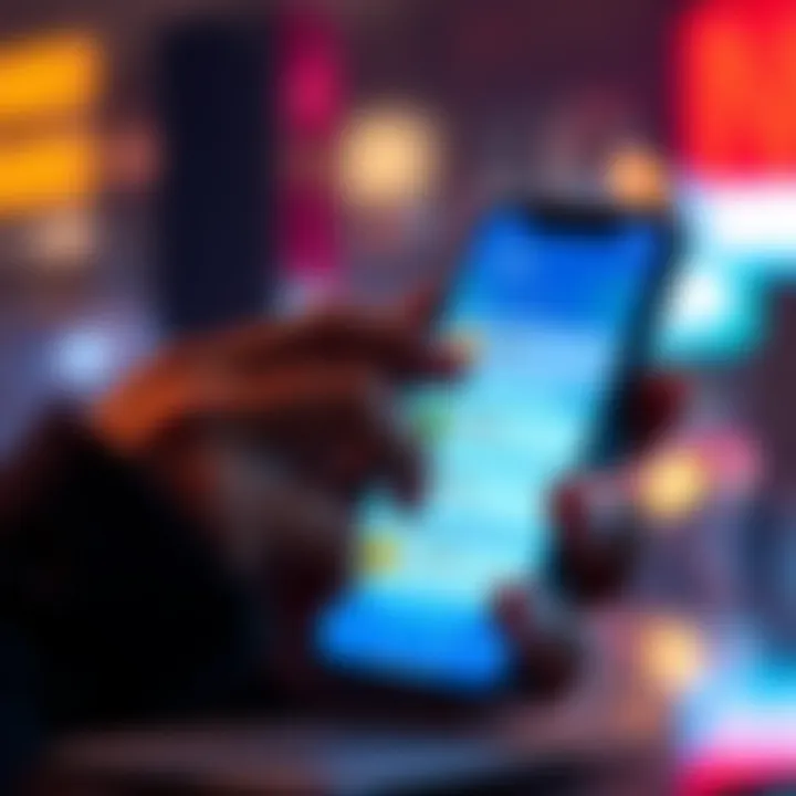 A person using a smartphone with a digital wallet showing Skr tokens and staking options, highlighting the process of covering phone costs.