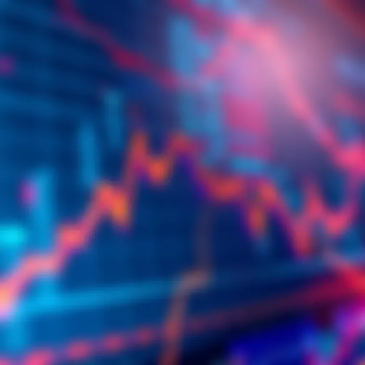 A graph showing market trends with a downward slope, hinting at recovery signs in the fourth quarter.