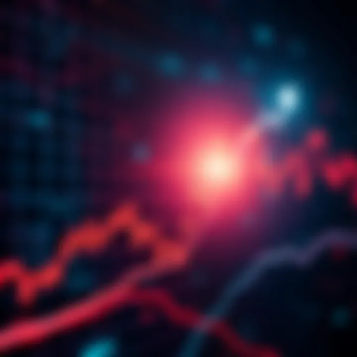 A graphical representation of the stock market showing a positive upward trend after months of decline.