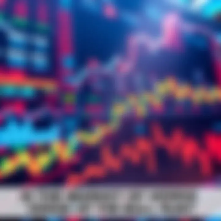 A graph showing an upward trend in the stock market with financial charts and rising stock prices.