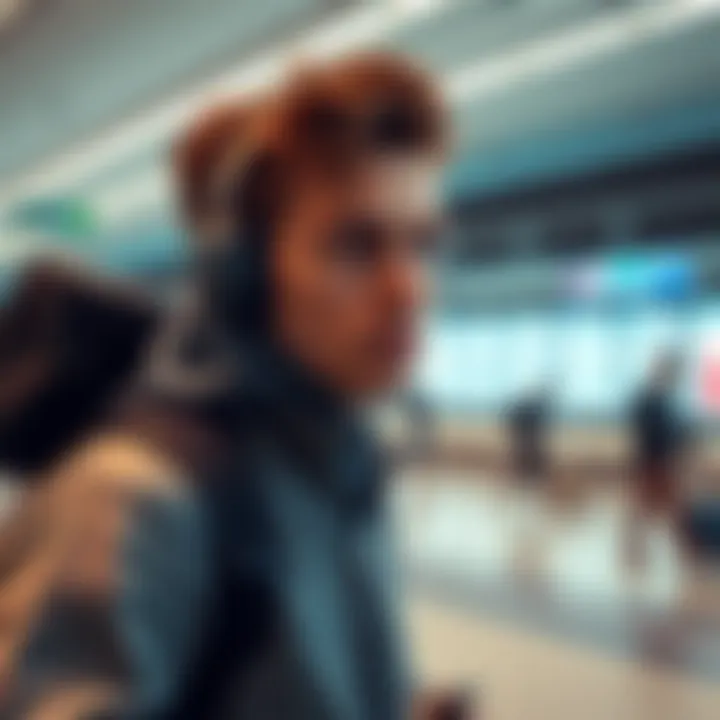 A traveler facing challenges abroad with Curve Protect Stranded traveler looking confused at an international airport