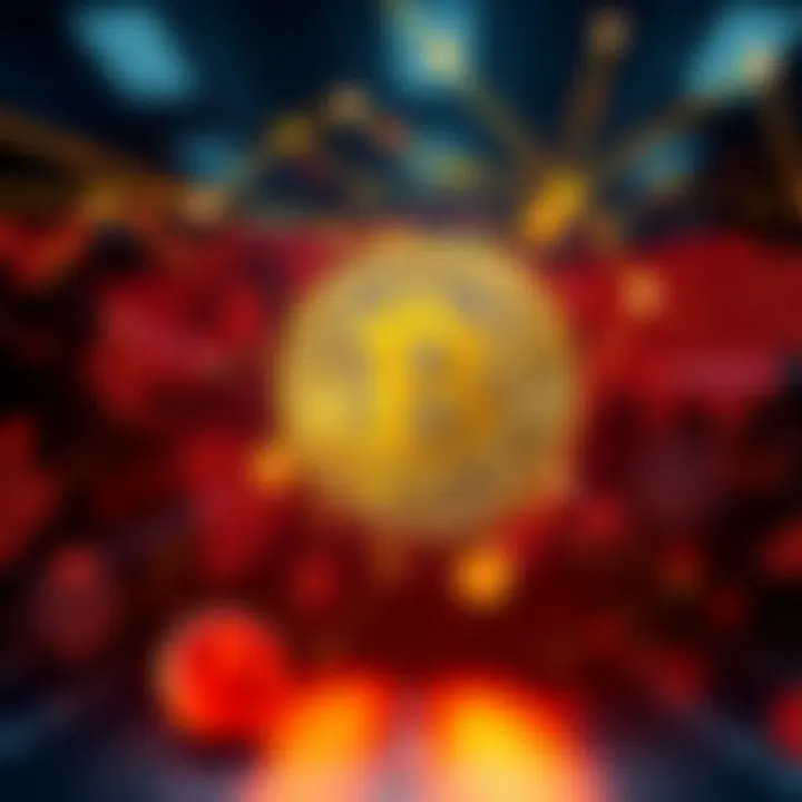 A visual representation of Strategy's Bitcoin acquisition showing a large Bitcoin symbol surrounded by a world map highlighting geopolitical tensions.